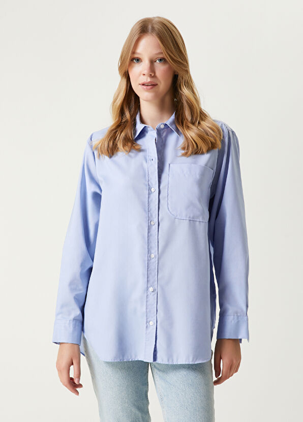 Beymen Club Mavi Cepli Gömlek - 1