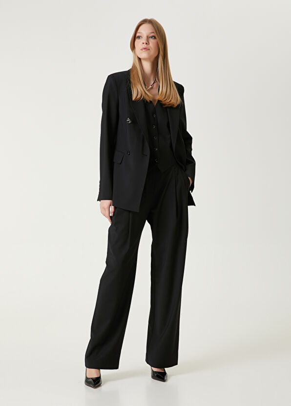 Beymen Club Black Double-Breasted Blazer - 3