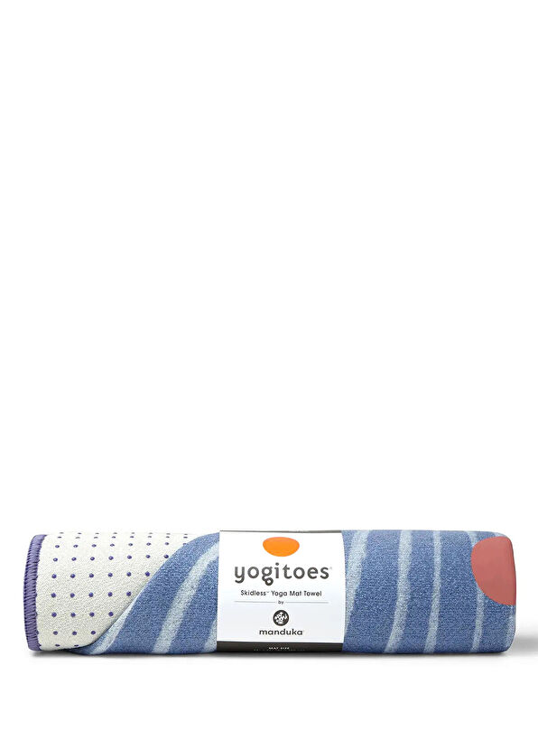 Manduka Yogitoes® Blue White Radiant Yoga Mat Towel - 2