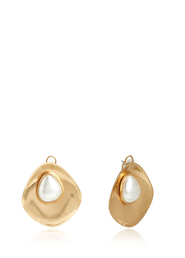 Beymen Club Pearl Detail Asymmetrical Women's Earrings - 2