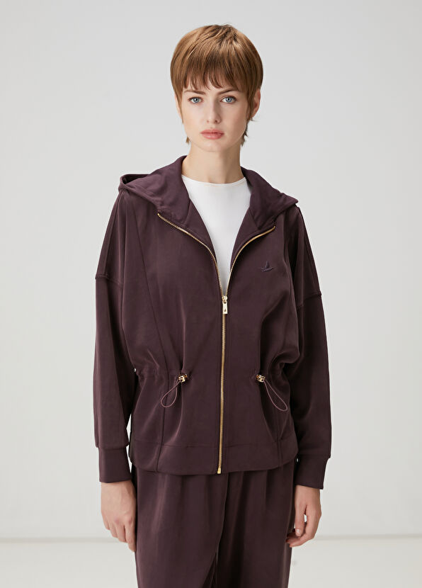 Beymen Club Mürdüm Beli Büzgülü Sweatshirt - 1