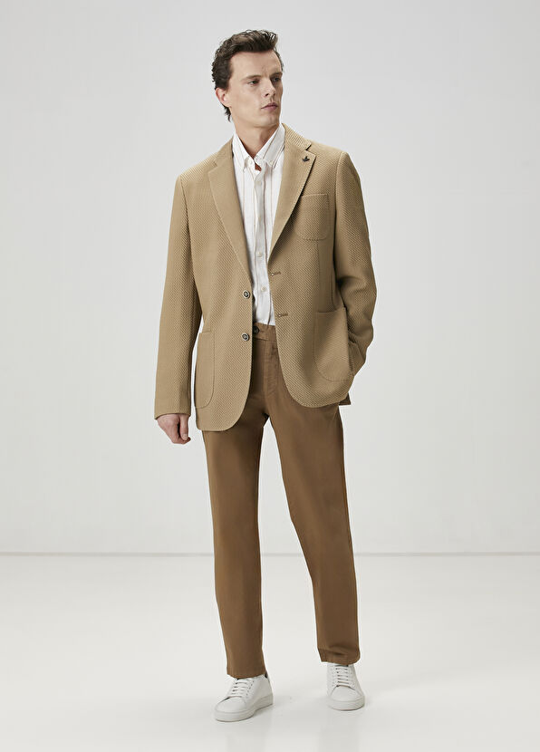 Beymen Club Camel Hair Diagonal Textured Jacket - 2