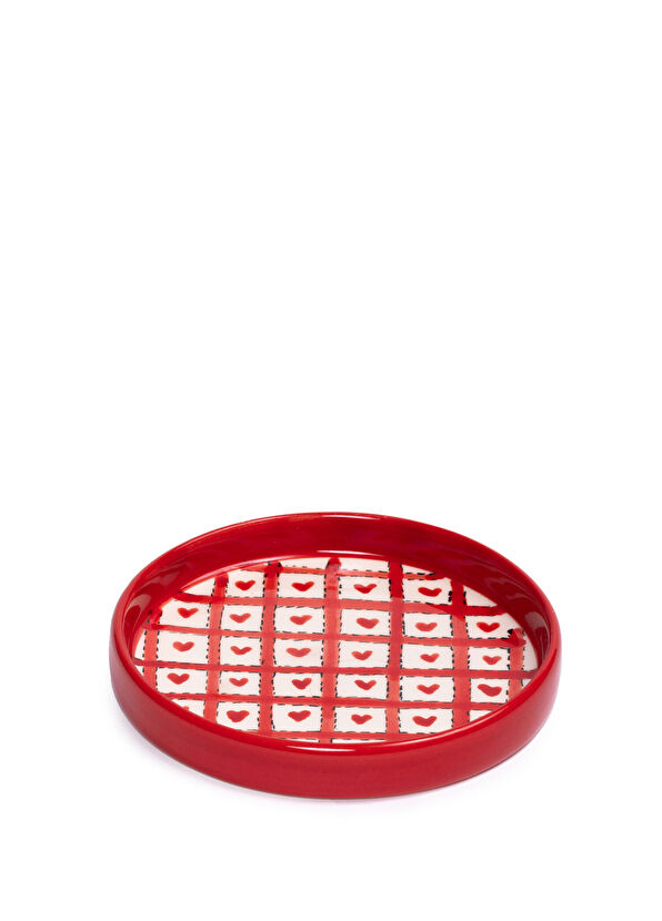 Feeling Good Inside L'amour Paris XOXO Red Ceramic Mini Plate 10 cm - 2