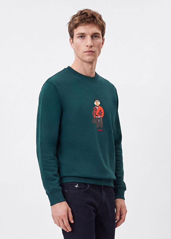 Beymen Club Clubby Koyu Yeşil Oversized Sweatshirt - 3