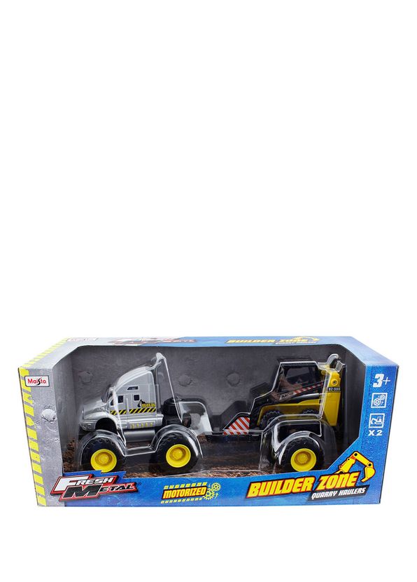 Maisto Builder Zone Gri Taşıyıcı Tır Seti - 2