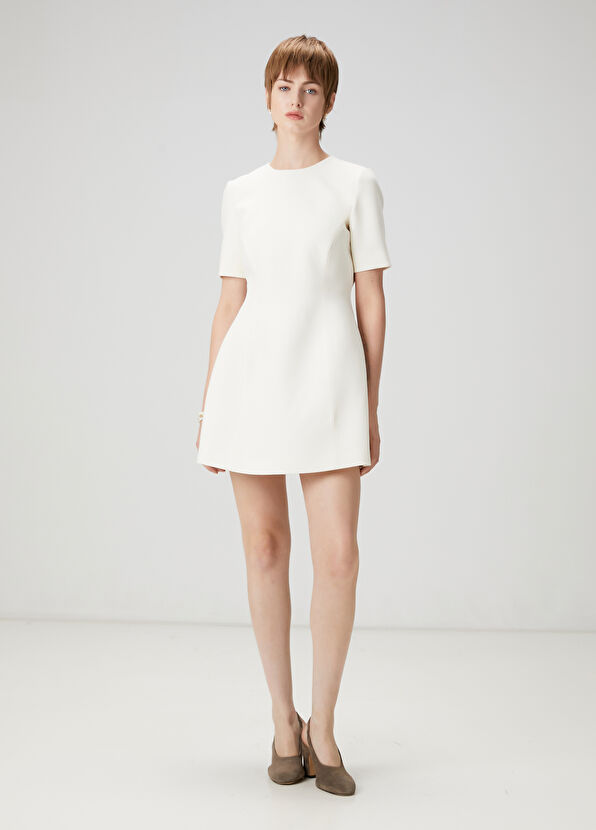 Beymen Club Ecru Mini Dress - 1