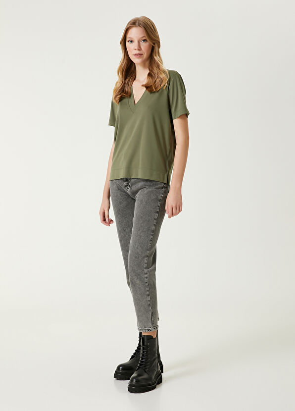 Beymen Club Khaki T-Shirt - 4