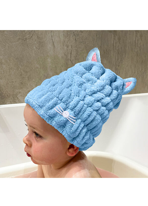 Glov Mavi Çocuk Saç Bonesi - 2