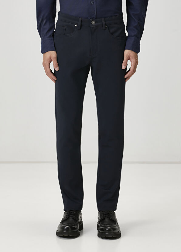 Beymen Club Lacivert Örme Pantolon - 2