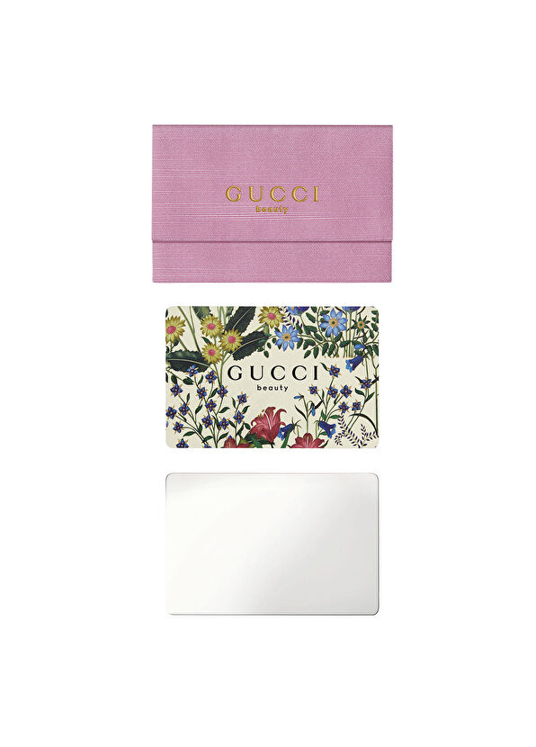 Gucci Flora Gorgeous Orchid 100 ML + Mascara Le Magnetisme 01 Ever Black + Gloss a Perch 117 Joslyn Clair + Gucci Mirror + Mini Mascara Makeup Set - 4