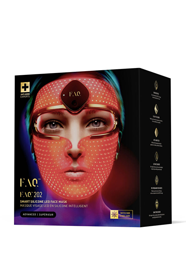 Foreo FAQ 202 Yaşlanma Karşıtı Silikon LED Yüz Maskesi - 1