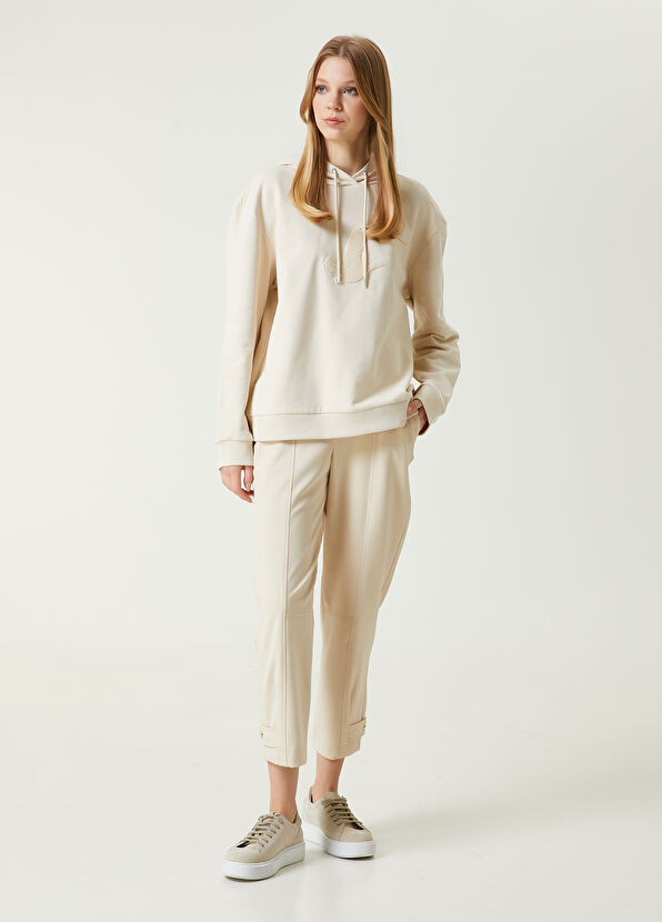 Beymen Club Beige Logo Hoodie - 2