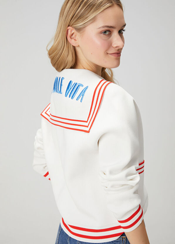 Beymen Club La Dolce Vita Beyaz Triko Ceket - 2