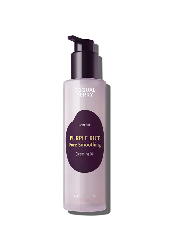 EqqualBerry Purple Rice Pore Smoothing Cleansing Oil Siyah Nokta Önleyici Gözenek Arındırıcı Yüz Temizleyici Yağ 200 ml - 1