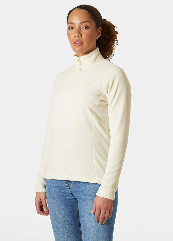 Helly Hansen W Light Half Zipper Ecru Women's Fleece Sweatshirt - 2