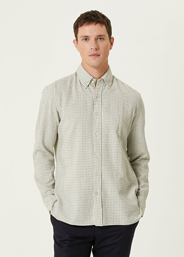 Luigi Borrelli Çok Renkli Pötikare Desenli Gömlek - 1