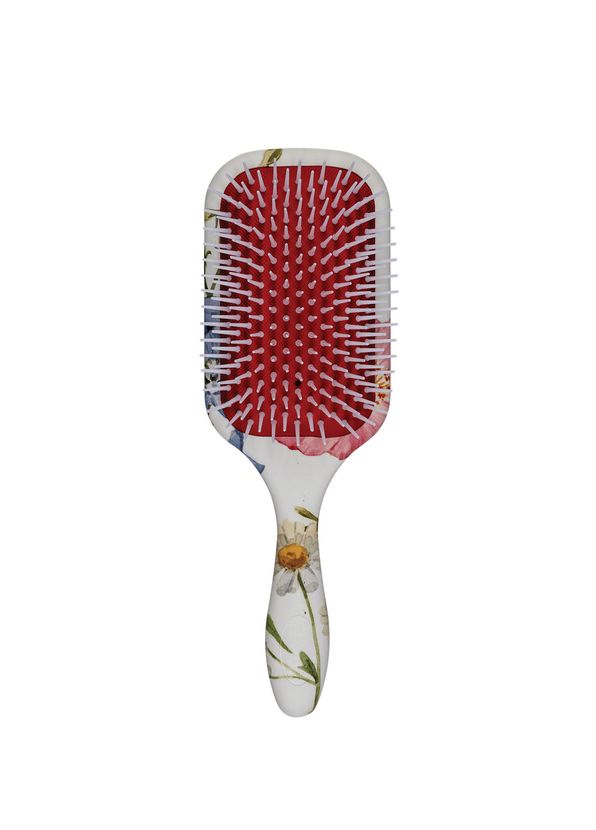 Denman D38 Detangling & Styling Paddle Floral Fantasies Hair Brush - 1
