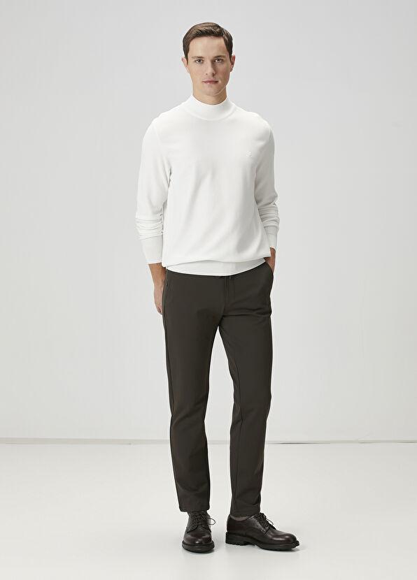 Off-White Half Turtleneck Sweater Beymen Club Off-White Half Turtleneck Sweater - 2