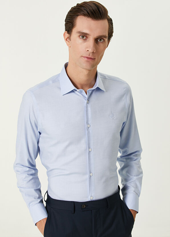 Beymen Club Comfort Fit Mavi Non-iron Gömlek - 2