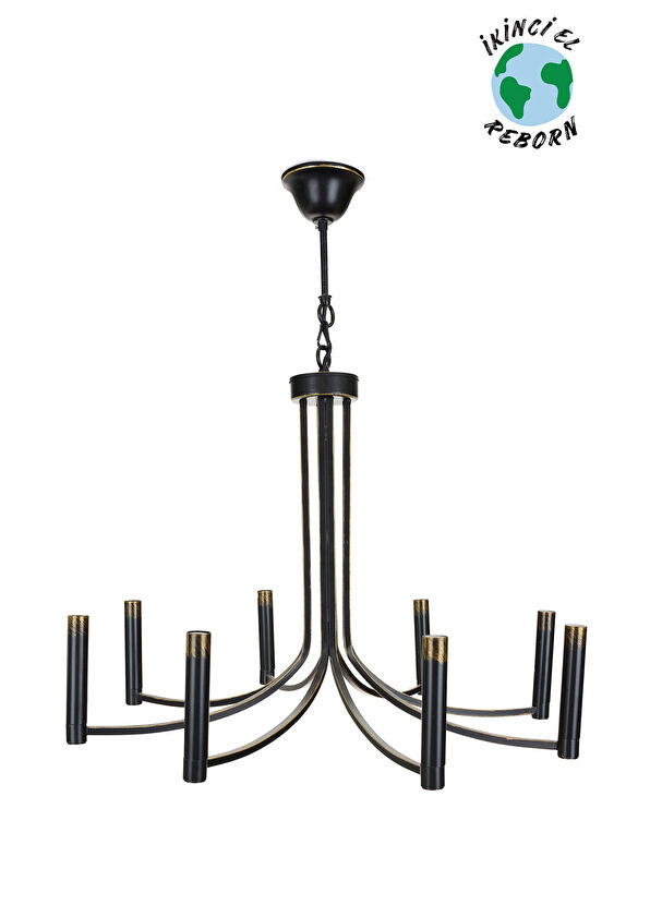 Nish Solutions Modern Siyah Metal Avize - 1