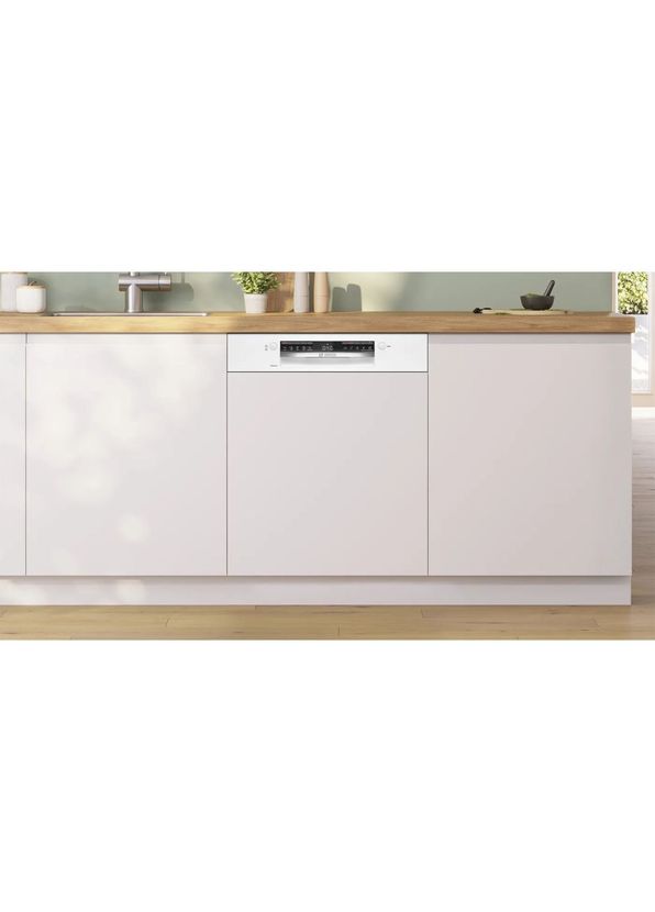Bosch SMI4IKW50T Serie 4 White 5 Program Semi Built-in Dishwasher - 3