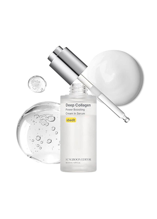 Sungboon Editor Deep Collagen Power Boosting Cream Collagen Containing Plump and Glass Skin Effect Skin Serum 30 ml - 2