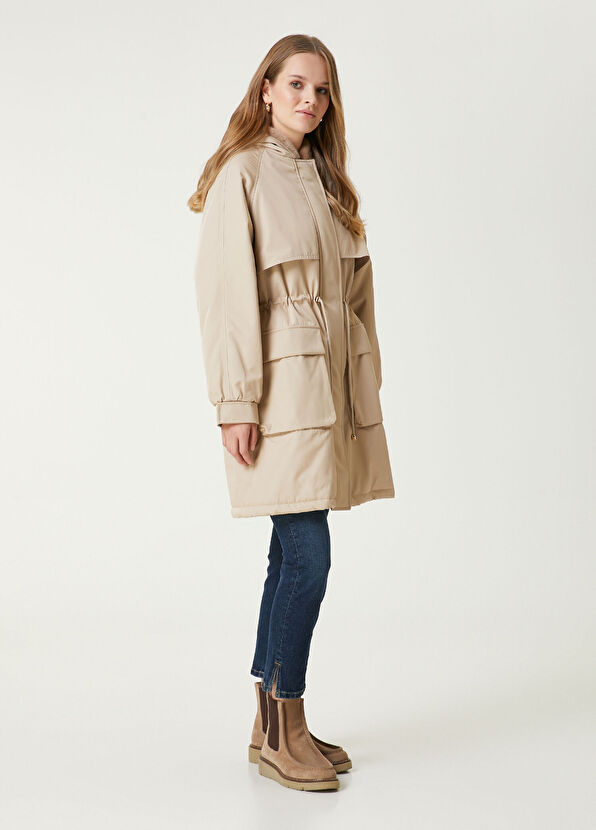Beymen Club Beige Lined Coat - 4