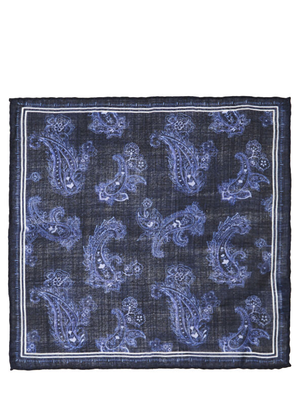 Beymen Club Lacivert Yün Poşet Mendil - 1