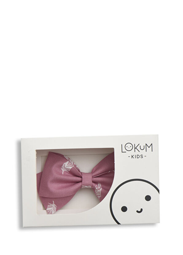 Lokum Kids Pembe Çiçekli Fiyonk Formlu Kız Çocuk Saç Bandı - 2