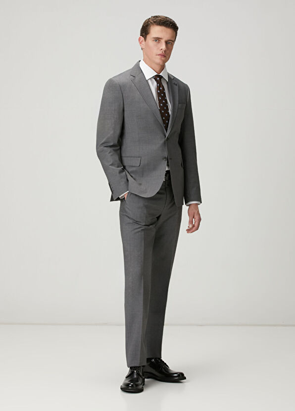 Beymen Club Anthracite Wool Blend Suit - 3