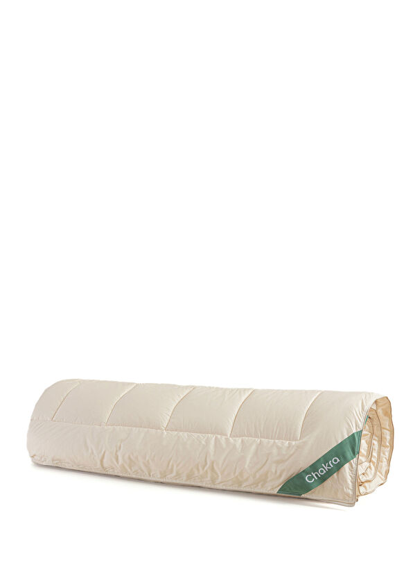 Chakra Bianca Beyaz Pamuklu Tek Kişilik Yorgan 155 x 215 cm - 1