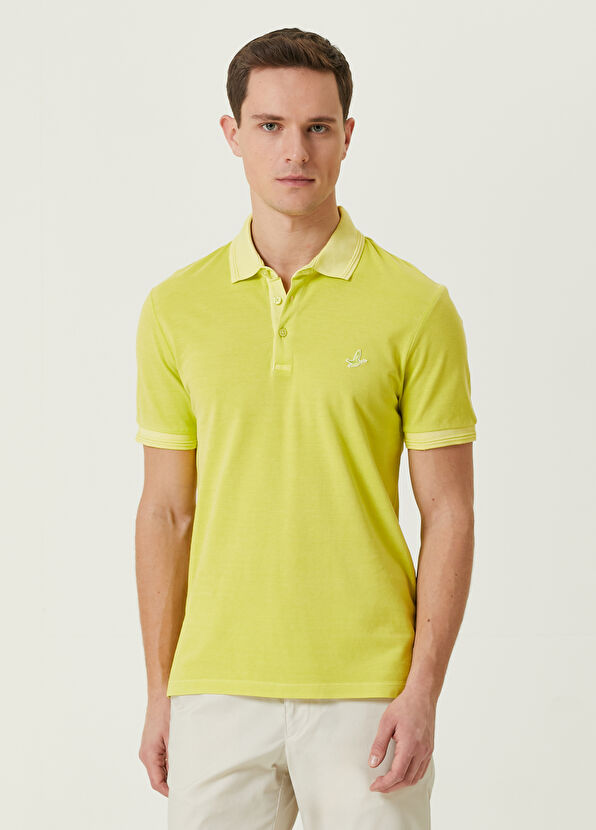 Beymen Club Slim Fit Yellow Polo Collar T-shirt - 1