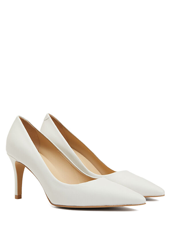 Beymen Club Bej Deri Stiletto - 2