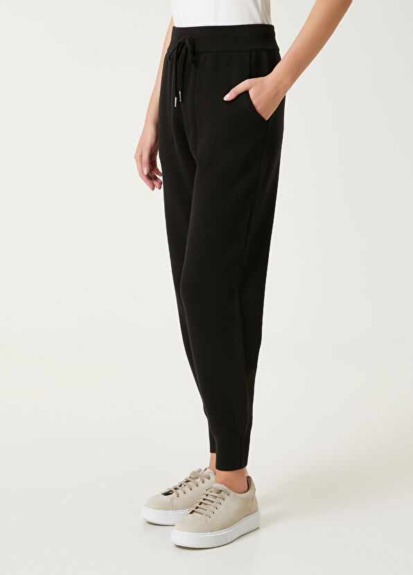 Beymen Club Black Wool Knit Trousers - 2