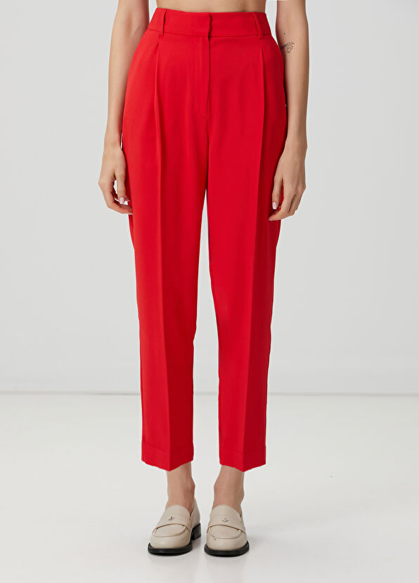 Beymen Club Pomegranate Blossom Carrot Cut Pants - 2