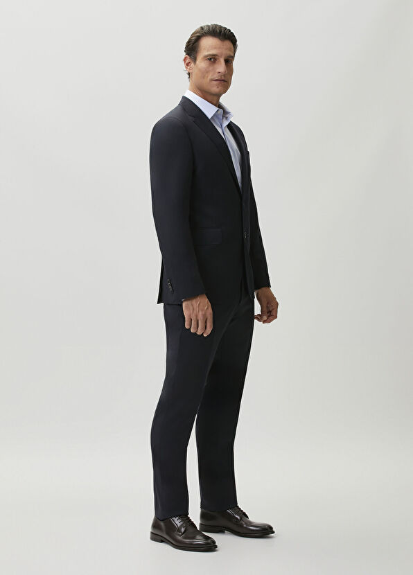 Beymen Collection Navy Blue Wool Suit - 4