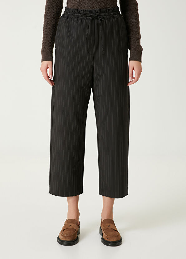 Siyah Çizgili Pijama Pantolon Beymen Club Siyah Çizgili Pijama Pantolon - 3