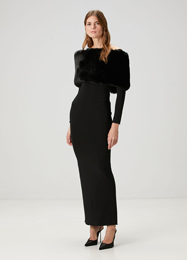 Luna B London Black Maxi Evening Dress - 1