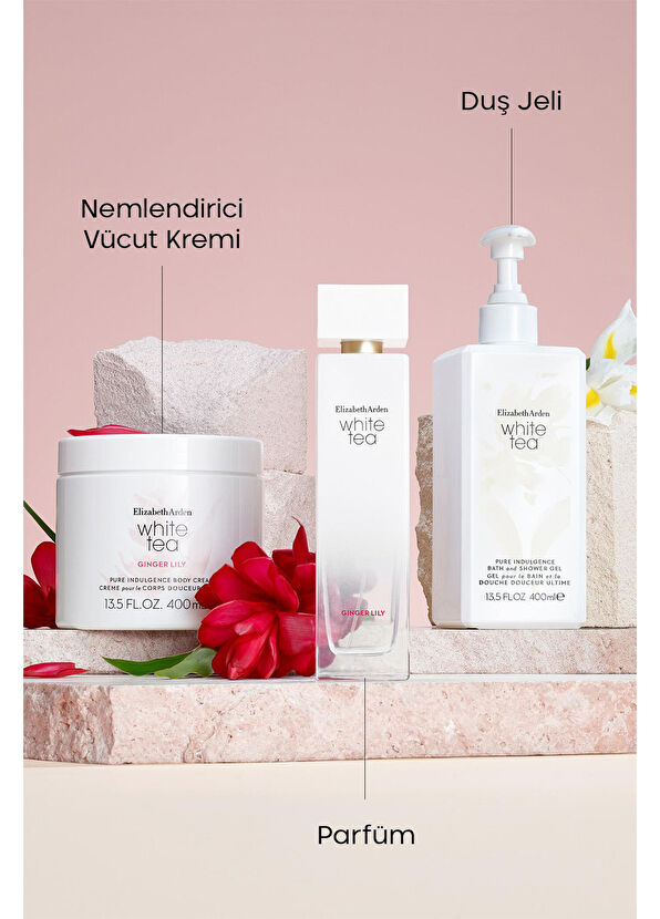 Elizabeth Arden White Tea Ginger Lily Pure Indulgence Body Cream Moisturizing Body Cream 400 ml - 4
