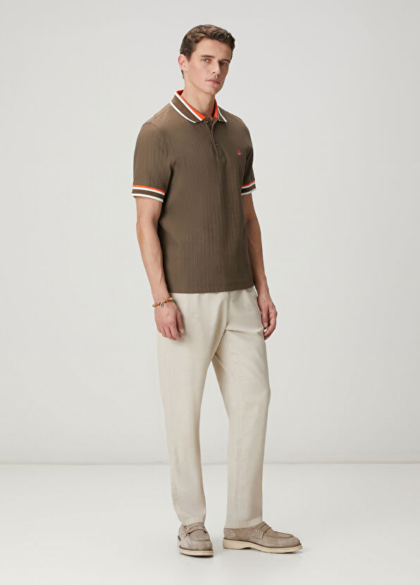 Beymen Club Kahverengi Comfort Fit Polo T-shirt - 3