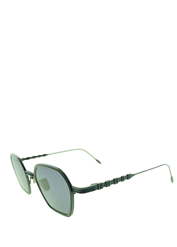 Capote Anstil Black Metal Unisex Sunglasses - 2