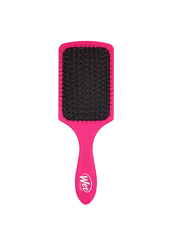 Wet Brush Paddle Detangler Pembe Dolaşık Açıcı Geniş Kadın Saç Fırçası  - 1