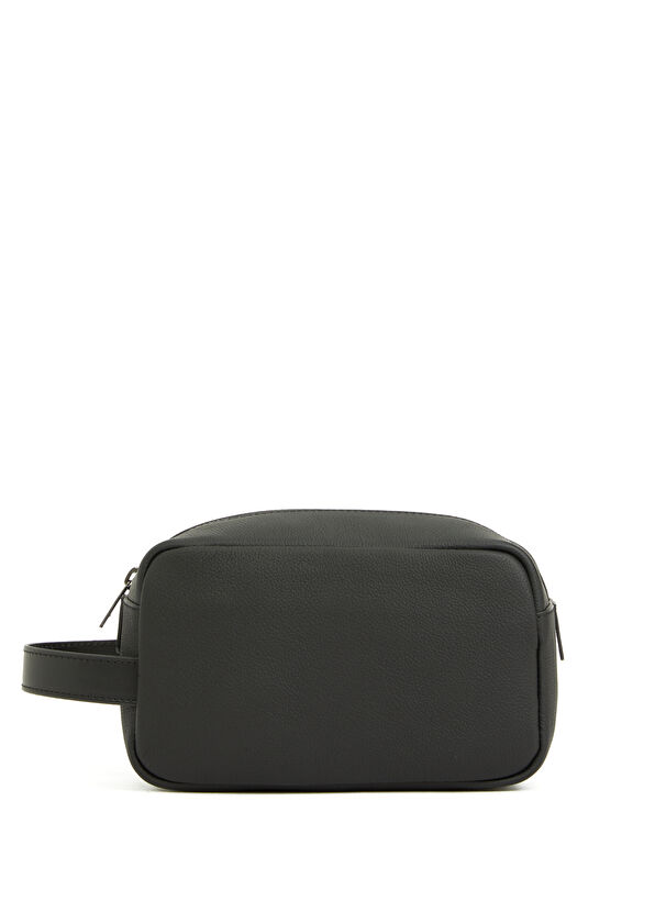 Beymen Club Siyah Deri Tıraş Çantası - 3