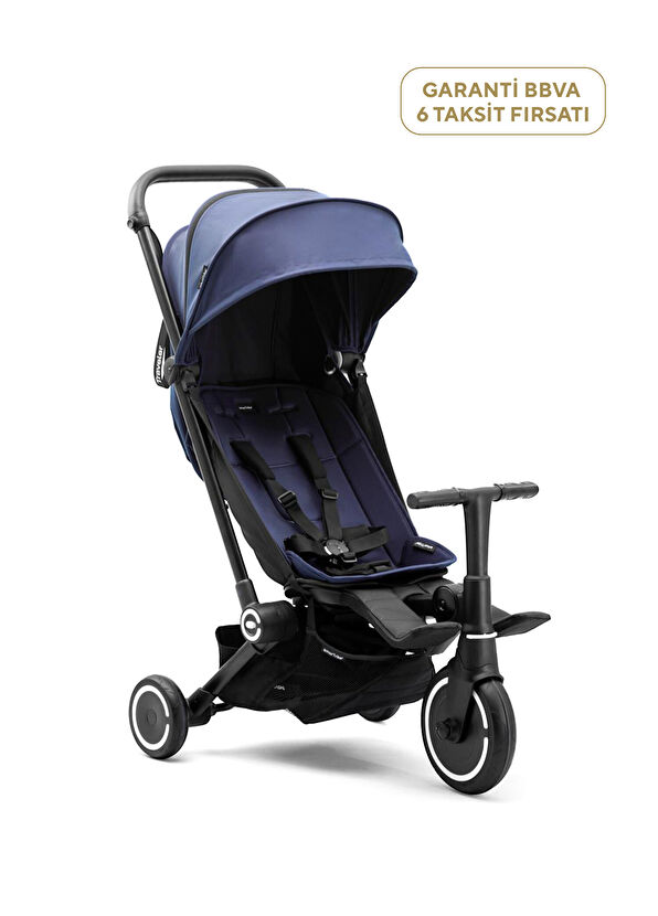 SmarTrike Traveler Hepsi Bir Arada Midnight Blue Kabin Boy Bebek Arabası ve Bisiklet  - 1