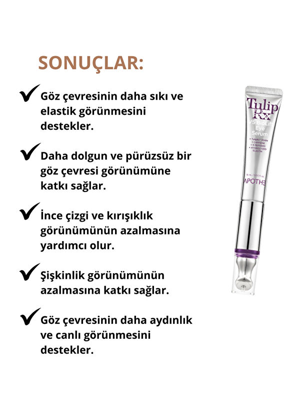 Apothe TulipRx™ PDRN V5 Bio Lift Eye Serum Mikro Titreşimli PDRN Göz Çevresi Lifting Serumu 15 ml  - 4