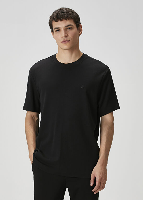 Beymen Club Relax Fit Black Basic T-Shirt - 1