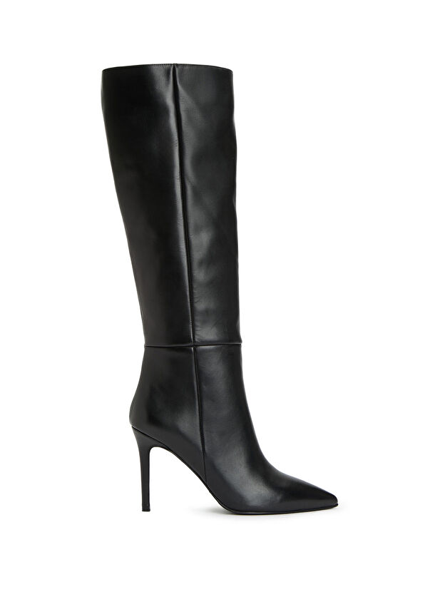 Siyah Kadın Deri Çizme - Görsel 2