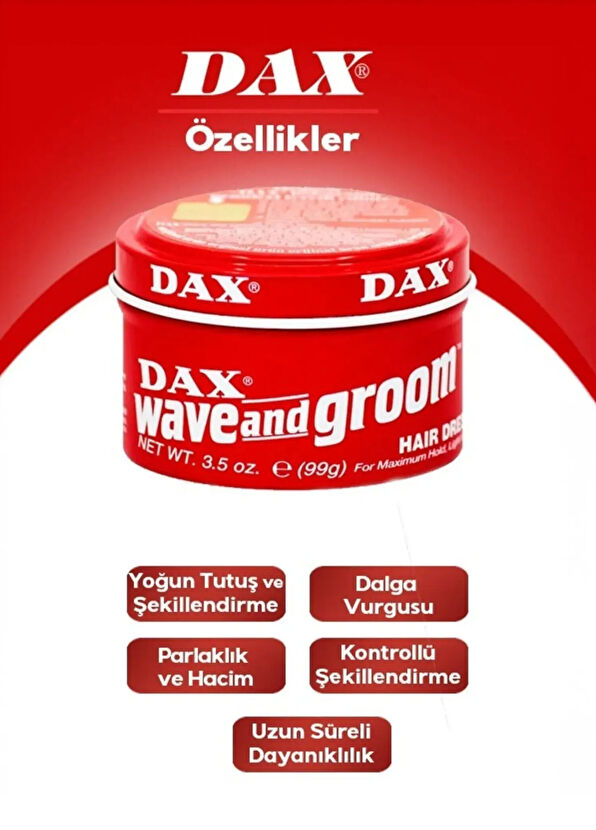 Dax Wave And Groom Yoğun Tutucu Wax Jöle 99 gr - 3