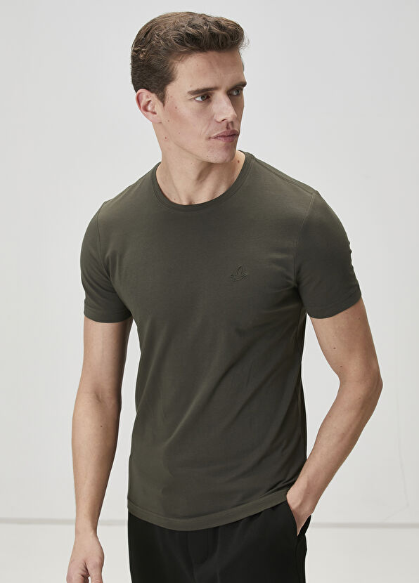 Beymen Club Haki Basic T-shirt - 2