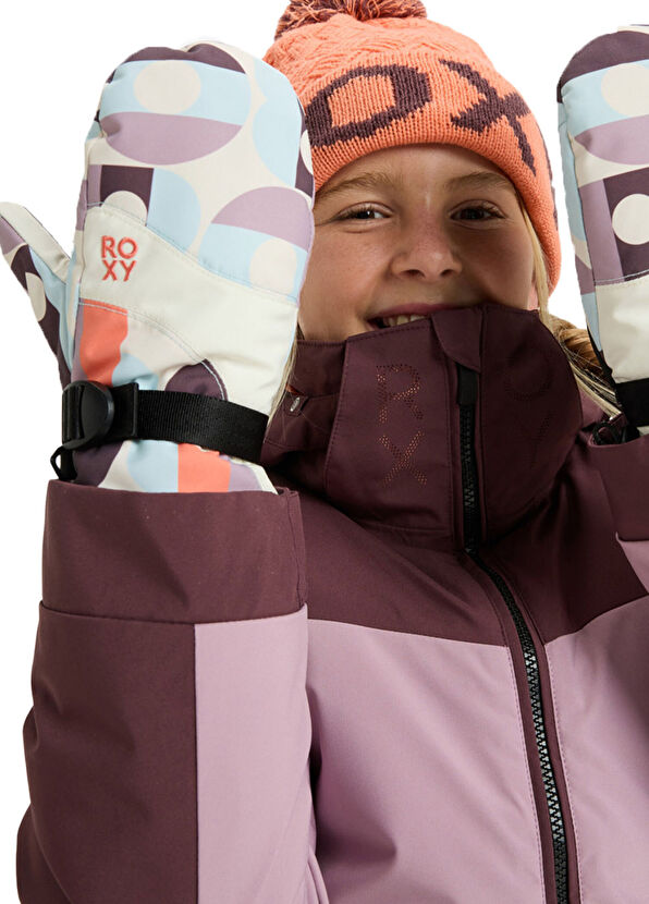 Roxy Jetty Girl Mitt Pink Girls' Ski Gloves - 2